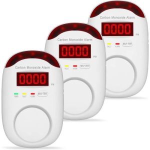 3 Packs Carbon Monoxide Detectors
