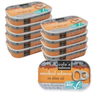 Hand Packed Smoked Salmon in Olive Oil